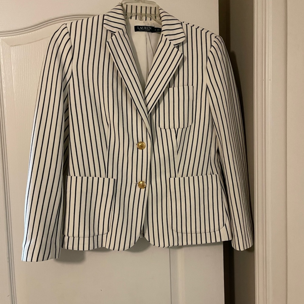 Women’s Black/White Lauren Blazer - Size 6